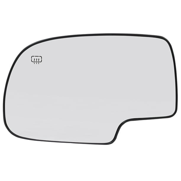 Drivers Power Side View Mirror Glass and Base Heated Replacement for Chevrolet Cadillac GMC Pickup Truck SUV 88986362 